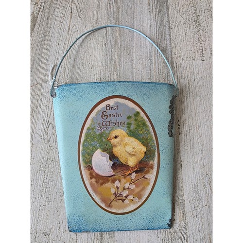 Metal easter hanging basket - easter,