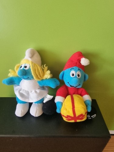 Pair smurf plush toys - pair,