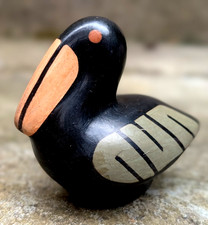 Vtg La Serena Chilean Stylized Bird Sculpture Figure Ornament Peruvian Pottery