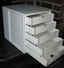 HAN Office Filing Cabinet 5 Drawer Desktop Storage Tray Organiser Tower Quality