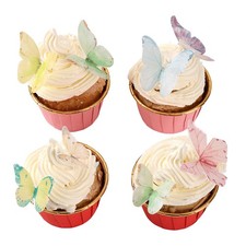 40Pcs Wafer Paper Butterfly