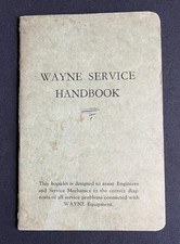 WAYNE GAS TANK PETROL PUMP GARAGE FORECOURT VINTAGE BOOKLET SERVICE HANDBOOK