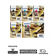 Genuine Epson 16XL Ink Cartridges for WF-2760DWF WF-2630WF WF-2530 Lot - BCMY