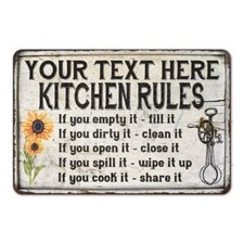 Personalized Kitchen Rules