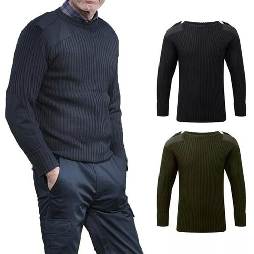 Mens army pullover - army, security