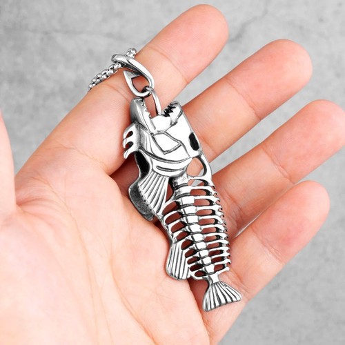 Silver piranha fish - silver,