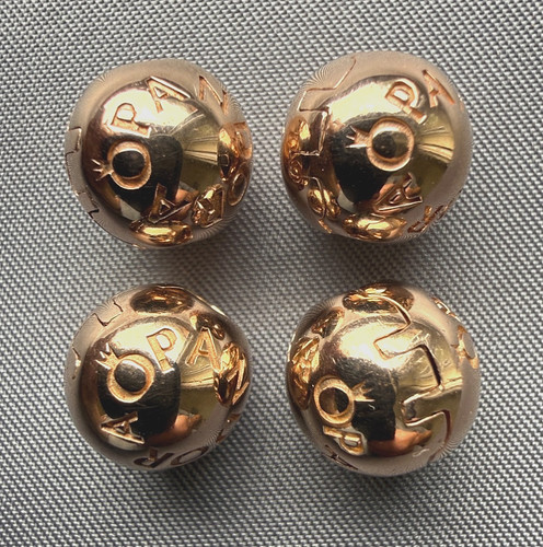 Pandora rose gold logo clip - gold,