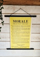 WW2 British Morale Poster Reprint | Vintage Home Front Propaganda Wall Art