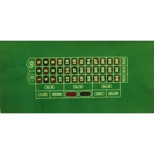 Roulette felt layout x - felt,