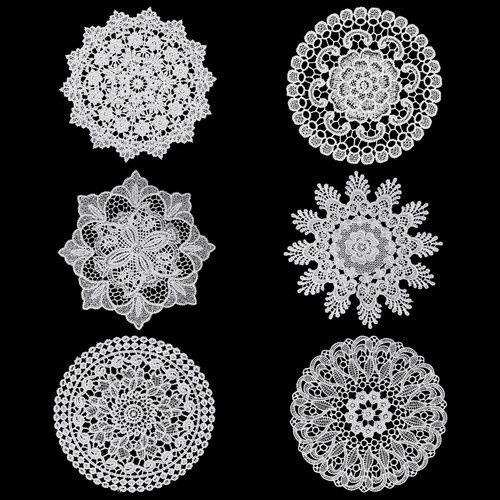 Pcs lace crochet - pcs, doilies,