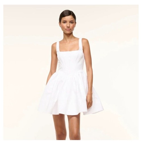 Staud landscape dress - landscape, white