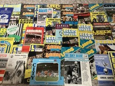 Large Leeds Utd selection of Home & Away programmes League, Cup & Title Season.