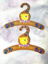 Build A Bear, Vintage Bear Factory, Two Brown Coat Hangers.