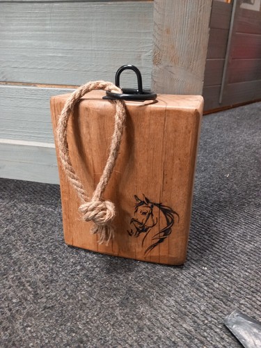 Solid oak doorstop - doorstop., rustic