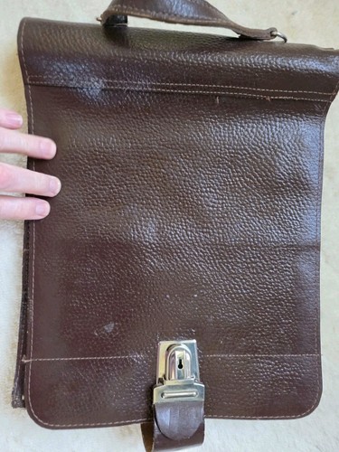 Vintage leather satchel bag - vintage,
