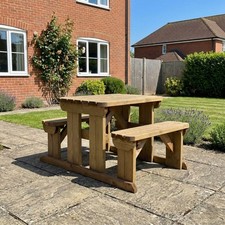 Garden bench table - bench, set