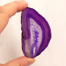 Banded Purple Agate and Quartz