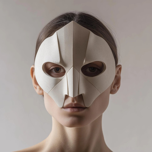 Geometric face mask 3d - face,