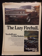 VAUXHALL 3.3Ltr VENTORA -  Card Mounted Original Magazine Advert