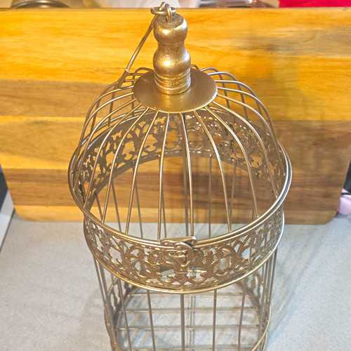 Ornate gold metal round dome - ornate,