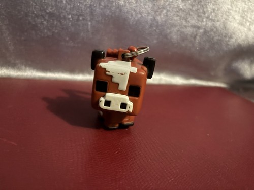 Minecraft cow key ring chain - ring,