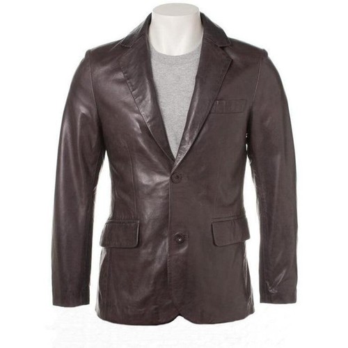 Mens real leather - mens, blazer