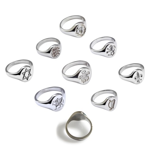 New engraved signet rings 925 - engraved,
