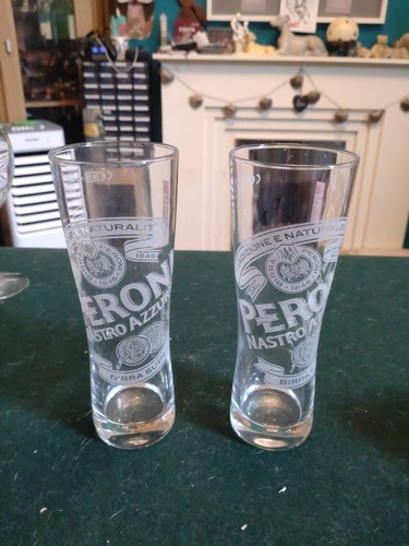 Peroni half pint glass - peroni,