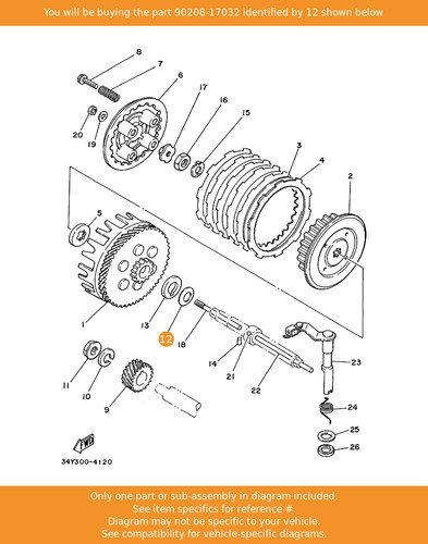 Yamaha washer conical spring - yamaha, washer,