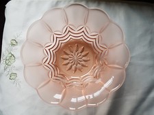 Pink Peach Frosted Glass Large