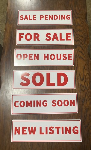 Pack real estate sign riders - pack,