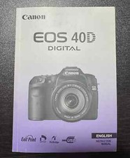 Canon eos 40d instruction - canon,