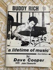 Buddy Rich - A Lifetime of Music 2nd Ed 1991 Book - Dave Cooper (Jazz Drummer)