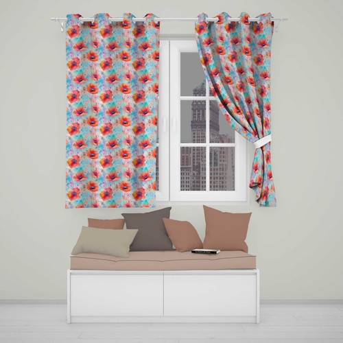 Blackout eyelet curtains - eyelet,