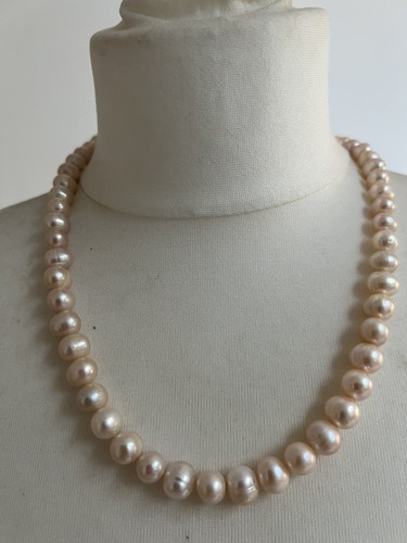 Genuine pearl necklace - pearl,