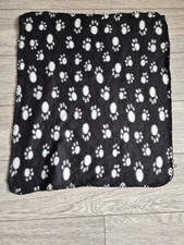Pet Blanket Small Soft Fleece Paw Print Car Dog Puppy Cat Bed 70 x 70 cm Brown