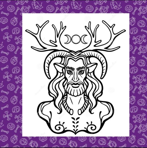 Cernunnos the horned god - horned,