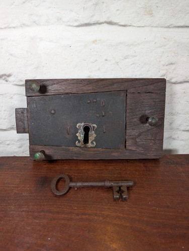Antique georgian door - door, lock