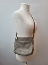 DKNY Taupe Pebble Genuine