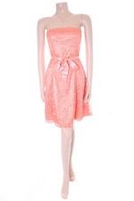 Orange Floral Embroidered Dress Size 10 Evita Wedding Christening Party