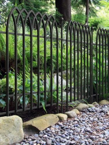 Gothic fence section black - fence,