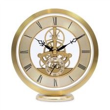 Gold Finish Mantel Clock Acctim Millendon Gold Skeleton Design Mantel Clock