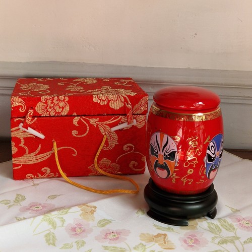 Chinese opera face mask tea - face,