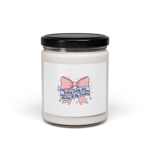 Coquette ribbon humor candle - humor,