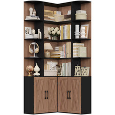 Corner Bookshelf Tall 6 Tier