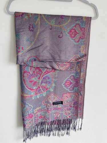 Women 100 cashmere pink - cashmere, scarf