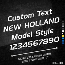 Custom Text New Holland Model
