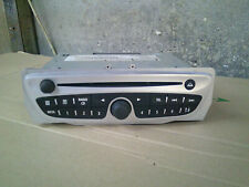 2011 RENAULT MEGANE / SCENIC / CLIO SILVER CD PLAYER RADIO STEREO & CODE