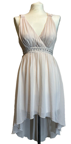 Lipsy blush chiffon dip hem - lipsy,