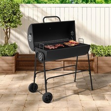 Large oil drum charcoal bbq - large,